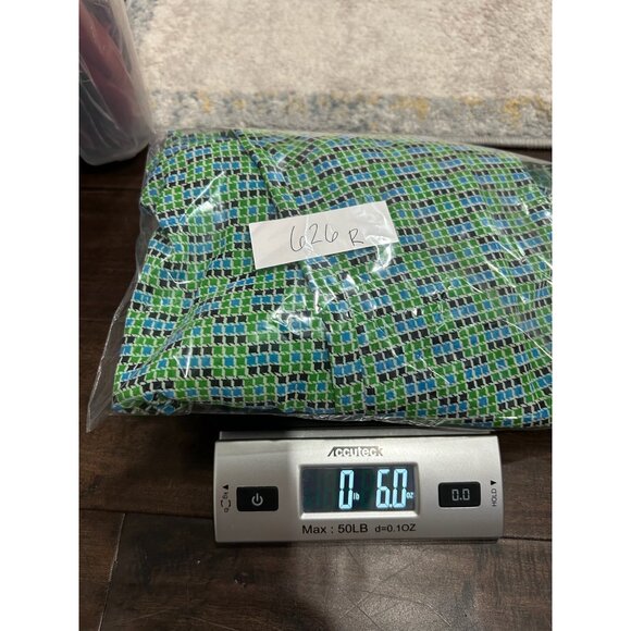 Liz Claiborne Button Front Sleeveless Blouse Green Blue Plus Sz 2X Checkered - Picture 11 of 11